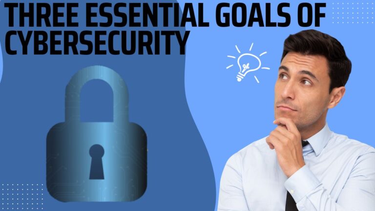 Three Essential Goals of Cybersecurity